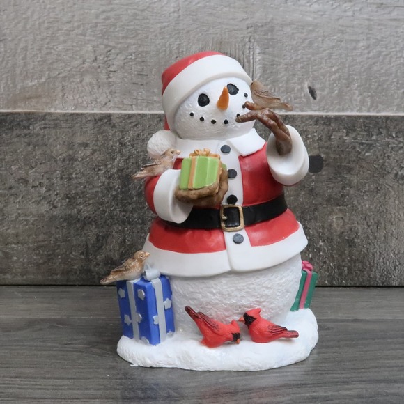 Lenox Snowman Santas Helper Lynn Bywaters Winter Figurine - Picture 2 of 7